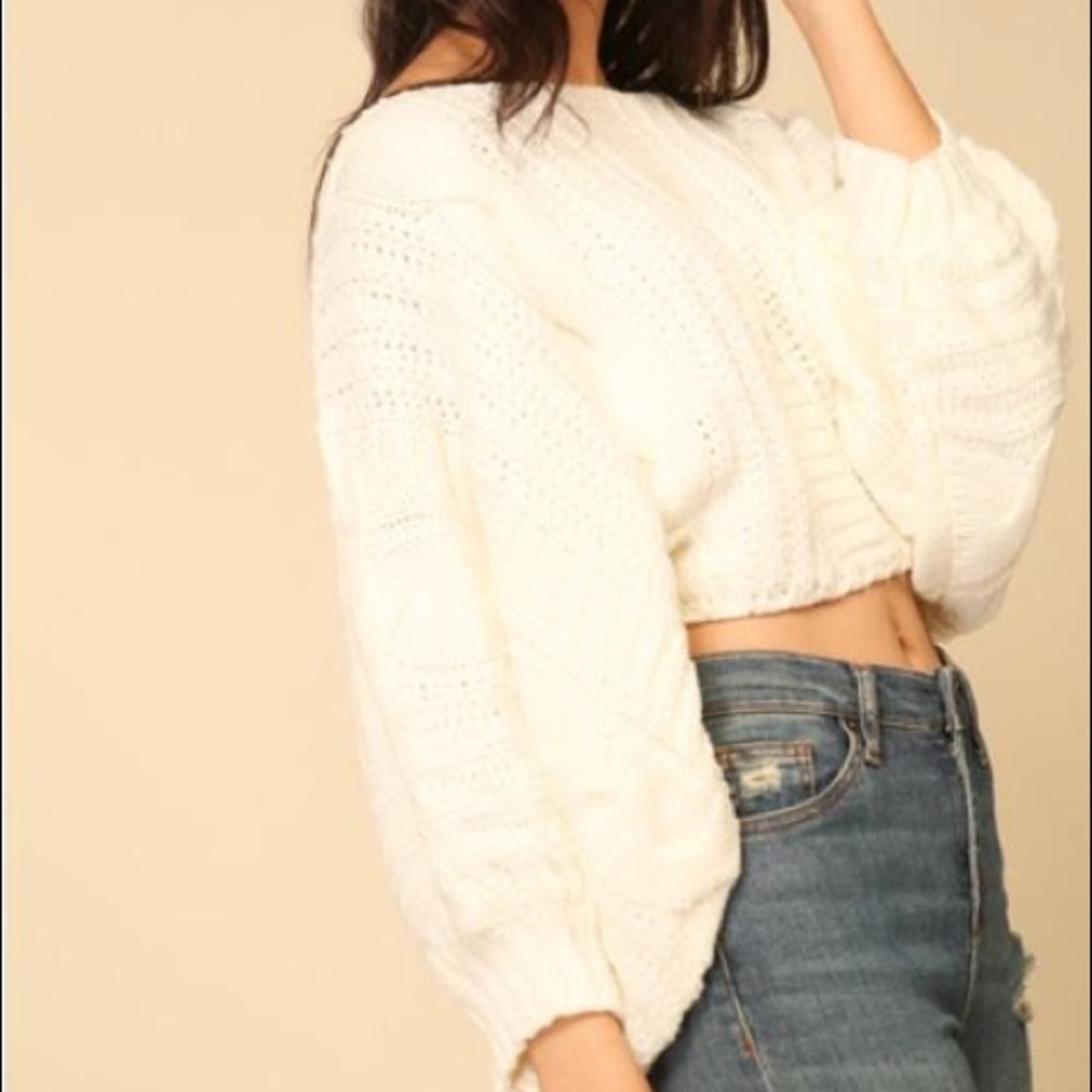 White Crops Sweater - Picture 3 of 4